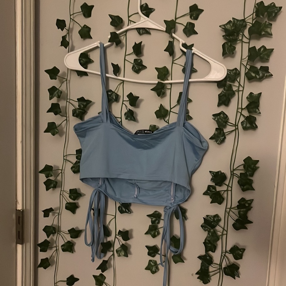 Blue Crop Top - Picture 2 of 2